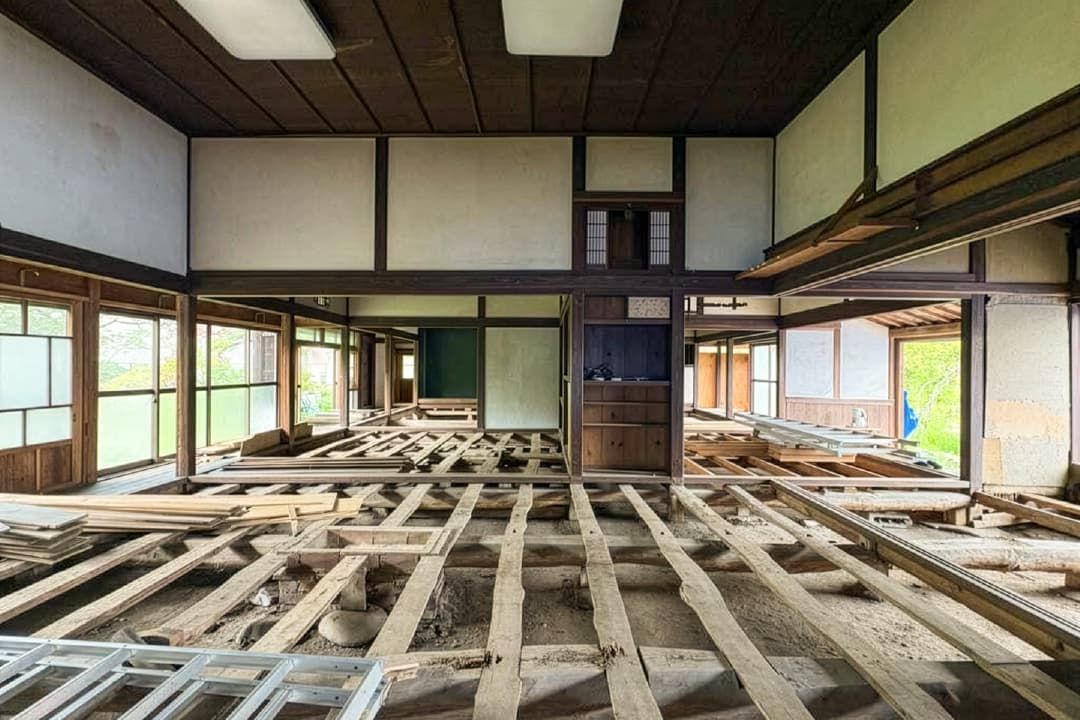 古民家は良質な木材が贅沢に使われた耐久年数が長い